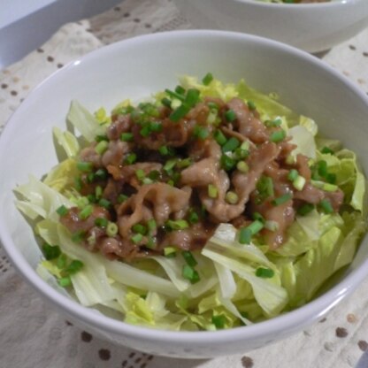 シャキシャキなレタスと甘辛い味噌だれの肉でご飯がすすみます～♪ご馳走様でした～☆